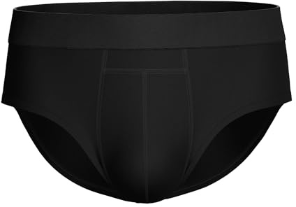PROTECHDRY Incontinence Underwear for Men - Mens Incontinence Underwear & Protective Briefs, Washable Reusable Cotton Briefs, High Absorbency Leak-Free Odor Control, Discreet Design, Size XL, Black