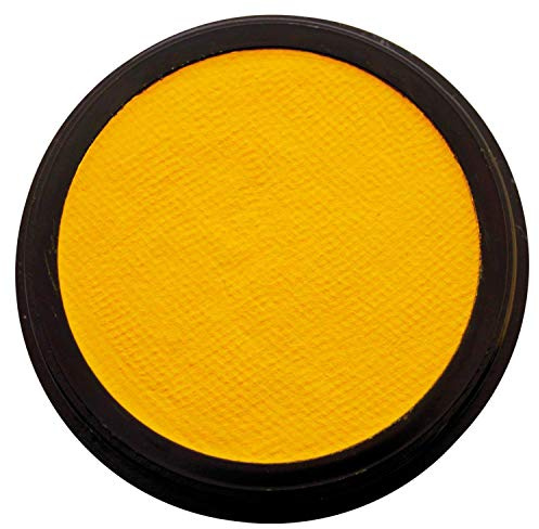 Eulenspiegel 182222 - Profi-Aqua Schminke in der Farbe Gelb, 20 ml, vegan