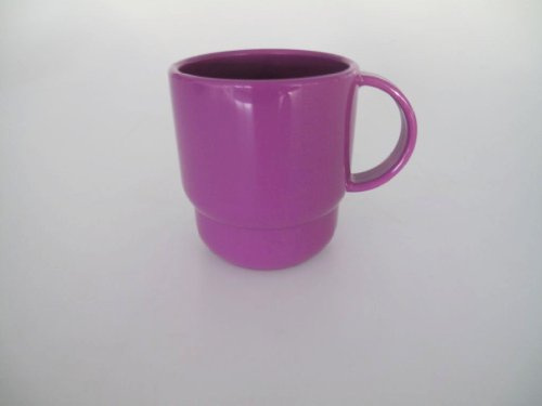 TUPPERWARE Exclusiv Trinkbecher lila Tasse Thermo Tup Becher mit Henkel