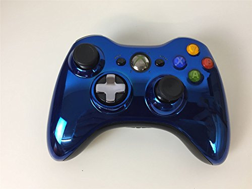 Xbox 360 Wireless Controller mit umschaltbarem D-Pad, chromblau (Limited Edition)