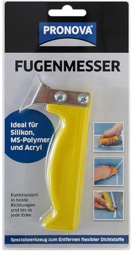 PRONOVA Fugenmesser - handlicher Fugenkratzer zum entfernen von Dichtstoffen Silikonentferner Werkzeug
