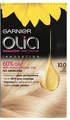 3 x Garnier Olia Permanent Hair Colour 10.0 Very Light Blonde