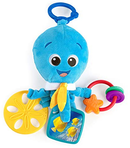 Baby Einstein, Poulpe Neptune, Peluche d'Eveil Nomade, Jouet interactif et multisensoriel