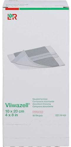 Vliwazell Saugkompressen 10x20 cm Steril