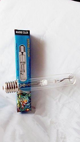 Marine Color Ampoule HQI 400W 10000K E40 Single Ended pour Aquarium Marin Récifal, Halogénures Métalliques Haute Puissance Lumière Blanche Océan pour Coraux SPS LPS Poissons Éclairage