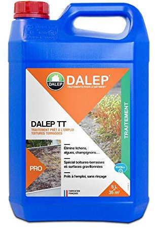 Batimousse TT - Antimousse Toitures-Terrasses et surfaces gravillonnées DALEP - 5 Litres