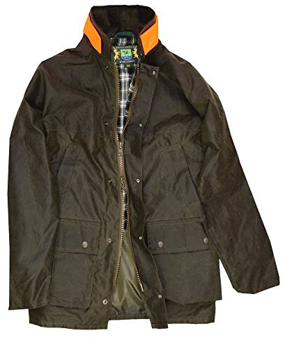 Romneys Wachjacke New England Jager | Gerade geschnitten | Regenjacke | Farbe: Oliv, 3XL