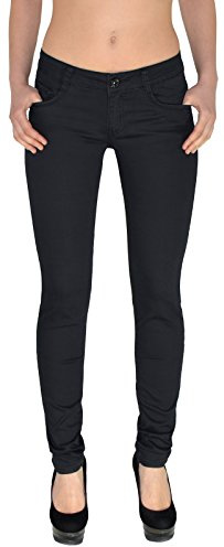 ESRA Femme Jean Skinny Slim Taille Basse Pantalon Grandes Tailles J245