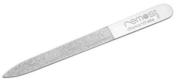 REMOS Lime à ongles diamant en acier inoxydable - côté fin et rugueux 10 cm