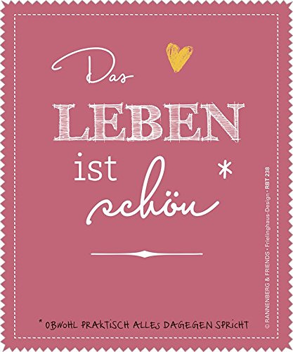 Brillenputztuch Das Leben ist schön