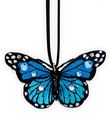 Kette Schmetterling, sortierte Farben, Karneval, Accessiore (blau)