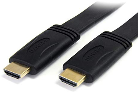 StarTech Câble HDMI Plat 5m, 4K 30Hz, Mâle vers Mâle, Noir (HDMM5MFL) | Câble plat HDMI avec Ethernet, Ultra HD 4K x 2K, Connecteurs plaqués or, 3D