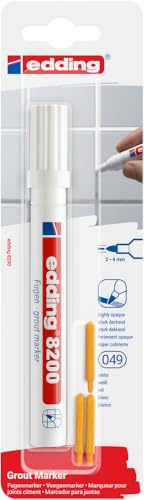 edding 8200 Marqueur spécial pour joints de réparation et entretien à la maison Blanc 2-4mm