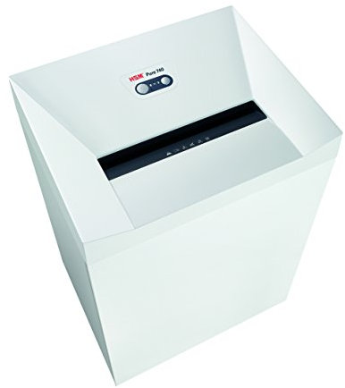 HSM Pure 740 Aktenvernichter I Partikelschnitt 4,5x30 mm I Sicherheitsstufe P-4 I Schredder für Papier, Kreditkarten, CD/DVD, Heft- und Büroklammern I 145l Behälter I 22 Blatt I 5 J. Garantie
