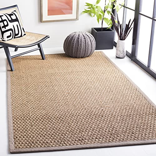 Safavieh Alfombra De Fibra Natural Sala de Estar, Comedor, Dormitorio - Natural Fiber Collection, Pelo Corto, Natural, 152 x 244 cm