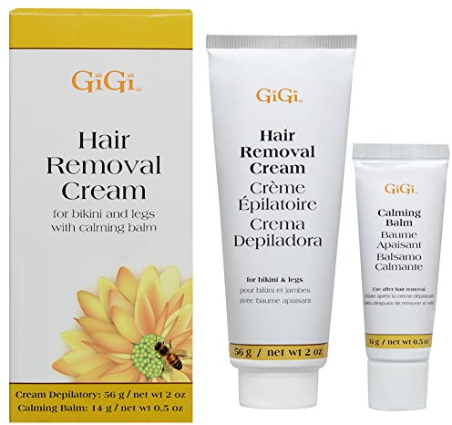 GiGi Hair Removal Cream, with Calming Balm for Legs and Bikini Area