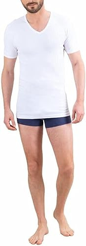 Eminence - Tee Shirt col V Les Classiques - Taille : 4 - Couleur : Blanc