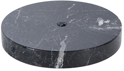 B&P Lamp® 5 Inch Diameter Round Black Onyx Base