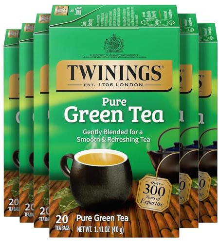 Twinings Green Tea, 1.41-Ounce Boxes (Pack of 6)