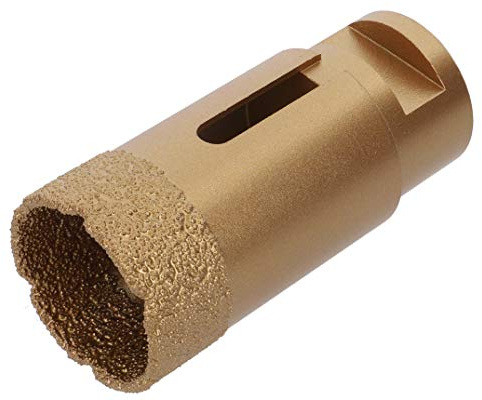 PRODIAMANT Foret à carrelage professionnel Carrelage 35 mm x M14 Foret diamanté Meuleuse d'angle pour le forage à sec dans le grès cérame, le carrelage mural et la pierre naturelle