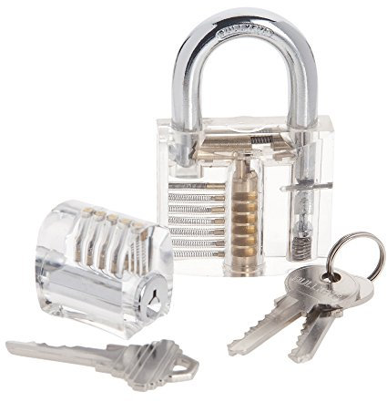 Lokko Transparentes Übungsschloss zum Schlossknacken – Lockpicking Set für alle Level - Typ A und B