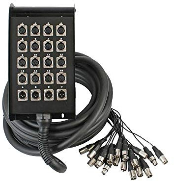 PULSE PLS00326 20 Way 16/4 XLR Multicore Stage Box, 30m