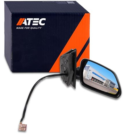 ATEC Germany 1x Elektrischer Außenspiegel rechts beheizbar Seitenspiegel | Kompatibel mit: VW POLO