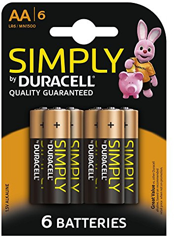 Duracell - 6 Pile alcaline Simply AA 6x
