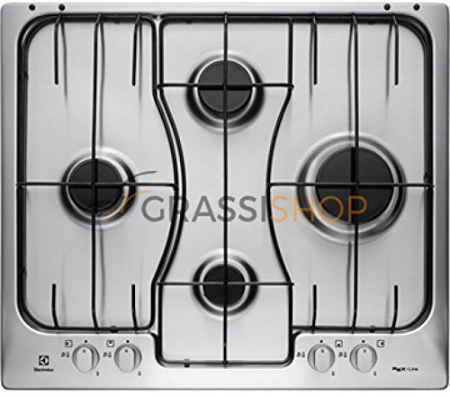 Electrolux Rex RGG 6242 Lox Hob – Kochfeld (Built-in, Gas, Stainless Steel, Black, Stainless Steel, Rotary, Top Front)