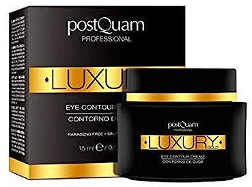 Postquam - Luxury Gold | Contorno de Ojos con Acido Hialuronico y Oro Coloidal - 15 Ml