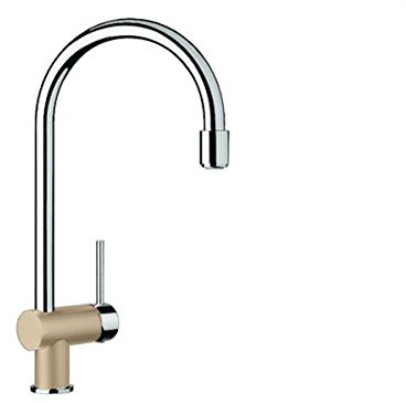 Blanco FILO-S Küchenarmatur - Einhebelmische, Hochdruck, 1 Stück, champagner / chrom, 513990 | 513990, champagner / chrom