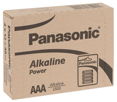 Panasonic POWER LR03 AAA - Pack de 48 pilas alcalinas