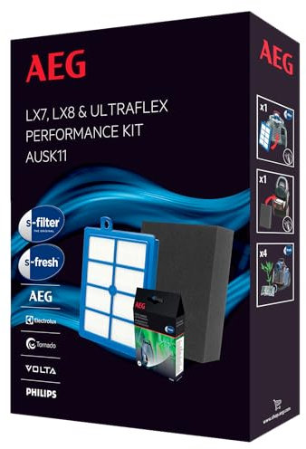 AEG AUSK11 Filter-Set, 1 Feinstaubfilter, 1 Hygienefilter, 1 s-fresh Bambus, Passend für UltraFlex, AUFgreen, AUF8220, LX8, SilentPerformerCyclonic, ASPC 71, LX7