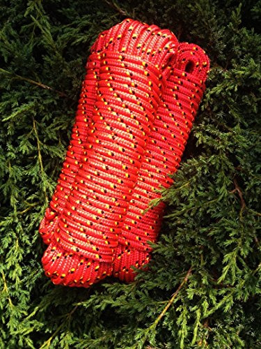Machermann Rote Leine,Schnur,Seil,Band,Seile,Tauwerk,Tau,Rope,Tauziehen,Schleppseil,Schleppleine,Vielzweckseil,Bootsseil (16 mm)