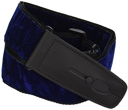 Lock it lis020cv2blu Professional 5,1 cm Crushed Schulterriemen mit Verschlussenden, Samt, Blau