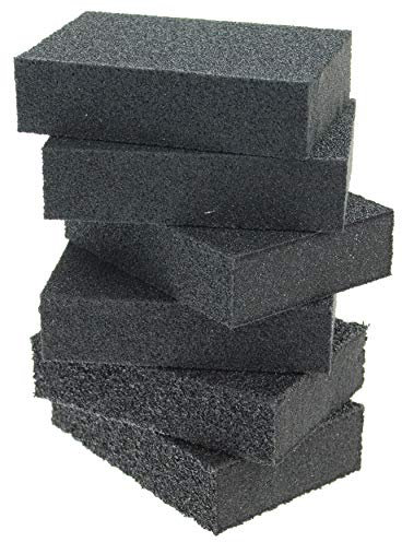 Coral 74300 Essentials Schleifmittel Schleifschwamm Blöcke mit Nass oder Trocken feine mittel- und grobe Körnungen 6 Stück Pack Set