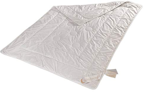 Schlafmond Der kleine Prinz Naturfaser Sommerdecke 135 x 200 cm - wärmeregulierende Bettdecke für warme Nächte - Allergiker Schlafdecke mit Kapok & Schurwolle - Sommer Decke waschbar bis 40 Grad