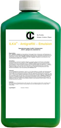 ILKA® - émulsion anti-graffitis Protection spéciale et étanchéité ETICS | 1 litre | Protection contre les graffitis pour façades, béton, maçonnerie, plâtre, pierre, bois