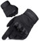 FREE SOLDIER Guantes Moto Verano Hombre Guantes Tacticos Militares para Deportes al Aire Libre, Escalada, Ciclismo, MTB, Airsoft, Paintball, Senderismo, Acampada, Trabajo(Dedo Completo/Negro, L)