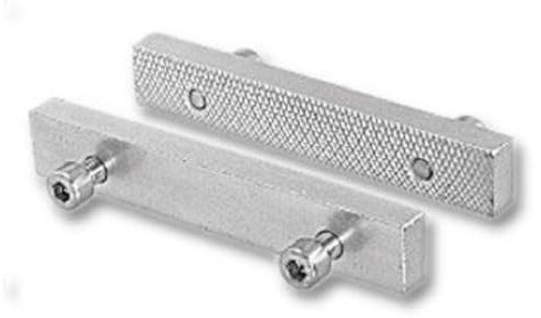 Mâchoires d’étau/mâchoires de protection à angle droit, planes-parallèles, aimants spéciaux intégrés, convient pour étau, Matériau :polyuréthane, 4665275