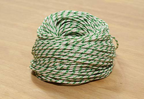 50 m - Green & White Bakers, Butchers, Craft, Parcel String Twine