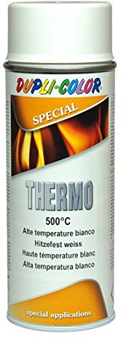 Super Hitzelack Thermolack Hochtemperatur Auspufflack 500 C Weiss 400ml