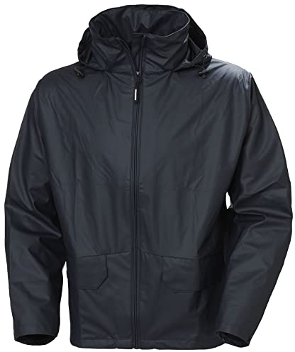 Helly Hansen Workwear Herren HellyHansen Regenjacke wasserdicht Voss Jacket 70180 Arbeitsjacke 590 M, Schwarz, M EU