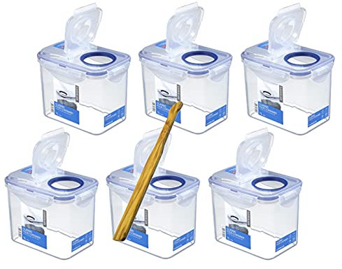 Lock & Lock Frischhaltedosen Set 6-teilig HPL 812F je 1,0 Liter