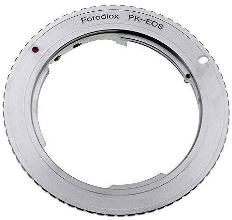 Fotodiox Pro Lens Mount Adapter Compatible with Pentax K Lenses on Canon EOS (EF, EF-S) Mount D/SLR Camera Body