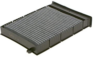 Bosch R2393 Filtro de Habitáculo de Carbón Activo - Filtro de Repuesto Contra Olores Desagradables, Polen y Polvo, Para un Aire más Limpio en el Vehículo