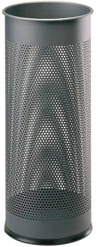Durable Schirmständer Metall rund 28,5 Liter, anthrazit, 335058 | Schirmhalter für Flur und Büro, mit Lochdesign, Epoxidharzbeschichtung, Maße 620 x 260 mm, standsicher, Made in Germany