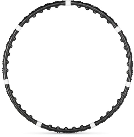 Gymtek Hula Hoop Reifen mit Massagenoppen und Magneten - für Erwachsene - 100 cm Durchmesser - Hula-Hop – Hup - zum Abnehmen - Fitness Reifen zur Gewichtsabnahme