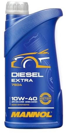MANNOL Motorolja 10W-40 DIESEL EXTRA delvis syntetisk olja ACEA A3/B4 API CH-4 API SL 1L 1L motorolja