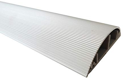 netproshop 1m Aluminium Fussboden Kabelkanal 70mm breit selbstklebend (Außenmaß)